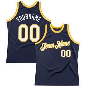 Camiseta de Baloncesto Azul Marino Sublimada, Malla Transpirable, Nombre y Número del Equipo Personalizados, Ropa Deportiva Unisex para Adultos - Product Image 1