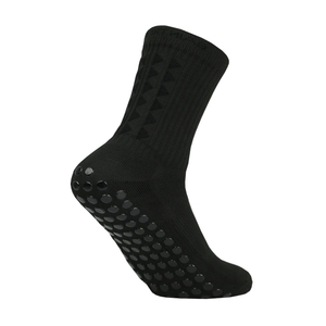 High Quality Breathable Anti-Slip Unisex <b>Black</b> Solid Crew <b>Socks</b> OEM Knitted Custom Design Mid-Calf Height 100% Wool Sports <b>Socks</b> - Product Image 3