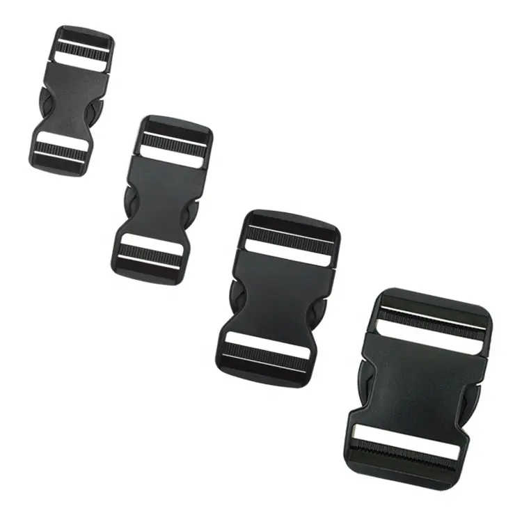 Backpack Buckle Replacement 20mm/25mm/38mm/50mm Dual Adjustable Contoured Plastic Side Release Buckle S1CD
