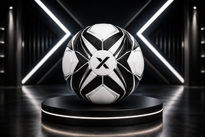 Ballons de football X Custom X Premium Design |   Blanc Noir |   Logo X |   Fabricant OEM ODM |   Design haut de gamme |   Qualité supérieure | Durable - Product Image 6