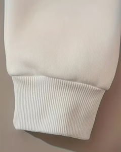 Women's Crew Neck Fleece Sweatshirt Eco-Friendly Casual Solid Color Knitted Cotton Winter Wear Unlined Plain Dyed Long Sleeve - Product Image 4