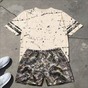 Nuevo Conjunto de Verano para Hombre, Camiseta y Pantalones Cortos de Color Sólido, Corte Ajustado, Transpirable, de Algodón, Manga Corta, Estilo Urbano, Dos Piezas - Product Image 3