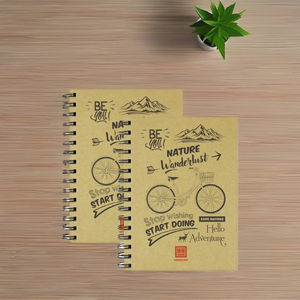 Carnet à spirale Hong Ha Green Plant, couverture rigide, papier d'impression numérique de haute qualité du Vietnam, 200 pages, 05 livres par paquet - Product Image 2