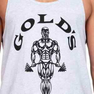 Grey <b>Mens</b> Bodybuilding <b>Stringer</b> Tank Top Breathable Organic Cotton Gym <b>Vest</b> Sleeveless Workout Shirt Muscle Fit Training Front - Product Image 2