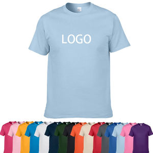 Camiseta de Algodón para Hombre de Alta Calidad, 180-220 GSM, Cuello Redondo, Manga Corta, Lisa, para Pedidos al por Mayor, OEM, Marca Privada - Product Image 1