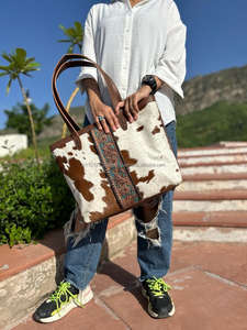 มาใหม่มือเครื่องมือแกะสลักกระเป๋าถือ Tote กระเป๋าหนัง Cowhide จริงกระเป๋าหนังขนาดใหญ่กระเป๋าคอลเลกชันที่ยอดเยี่ยมกระเป๋าสุภาพสตรี - Product Image 2