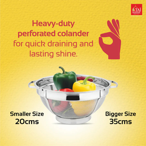 New Style S.S Colander Super Heavy <b>Mesh</b> <b>Basket</b> Kitchen Sink Basin for Rice Washing Vegetable <b>Basket</b> - Product Image 5