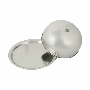 Couvre-aliments en acier inoxydable poli miroir de qualité supérieure, sur mesure, dernière collection, 2 pièces, ustensile de cuisine à prix avantageux - Product Image 2