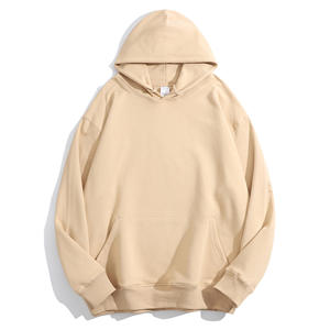 Sweat-shirt à capuche zippé oversize pour homme, 100% coton molletonné, décontracté, écologique, 500g, poche avant, coupe classique, streetwear d'hiver - Product Image 1