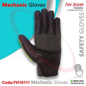 Nouveauté Gants de travail de sécurité en cuir synthétique noir très vendus pour l'extérieur Gants de mécanicien tendance en cuir au Pakistan - Product Image 3