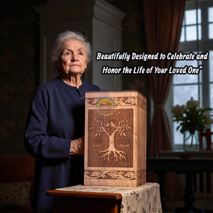 Handcrafted lifetree urn & Natural Wood Cremation Urn Ashes <b>Box</b> Artistic Funeral <b>Memorial</b> Keepsake by AYAANS - Product Image 6