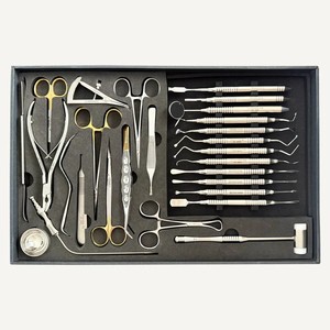 SHAHZIK INTERNATIONAL Kit de base de 27 instruments pour chirurgie implantaire, ensemble chirurgical dentaire réutilisable en acier inoxydable, alimenté par turbine - Product Image 3