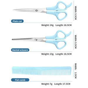 Ciseaux de barbier professionnels pour une coupe et un coiffage précis des cheveux, ciseaux en acier inoxydable tranchants pour salon et barbier - Product Image 5