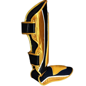 Protège-tibias et protège-pieds MMA personnalisés en gros pour le kickboxing, la boxe et le Muay Thai – Protection des jambes pour le sparring - Product Image 4