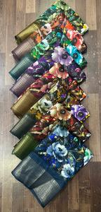 Tela floral de cristal Dobi tejida de secado rápido, peso medio, para prendas de vestir, blazers, trajes, vestidos, saris, para mujer, artículos en stock. - Product Image 2