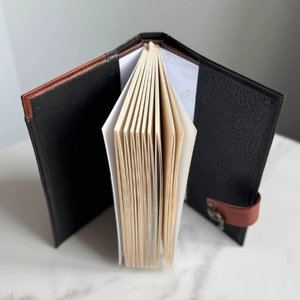 Diario de cuero con relieve de lobo hecho a mano, cuaderno A5 recargable, diario de cuero genuino rústico, papel de máquina, regalo para hombre - Product Image 3