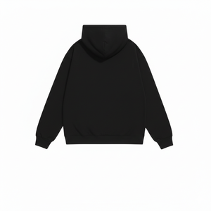 Sweat à capuche pour femme en gros 100% Coton Anti-rétrécissement Tissé Motif Lettres Brodé Logo Avant Détail Trou Hiver Décontracté - Product Image 2