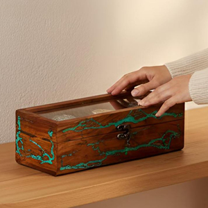 Caja de Presentación de Madera para Relojes con Impresión de Logotipo, Caja de Exhibición de Madera para Relojes para Regalos de Lujo por AYAANS - Product Image 3