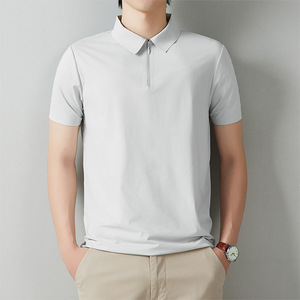 Polo para Hombre, Media Cremallera, Manga Corta, Transpirable, Corte Ajustado, Deportivo, Casual, Color Sólido, para Golf y Tenis, con Logotipo Personalizado - Product Image 6