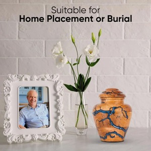 Urna Conmemorativa Artesanal con Cuentas, Elegante Porta Cenizas para Decoración del Hogar al Mejor Precio - Product Image 2