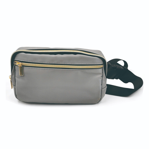 Riñonera Pequeña de Lona de Nylon con Diseño de Rayas y Correa Cruzada al Hombro MB Fashion, 20x15x4cm, para Hombre y Mujer, Precio al por Mayor - Product Image 3