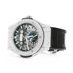 Reloj de Cuarzo de Acero Inoxidable con Diamantes Moissanite VVS Estilo Hip Hop, Correa de 20mm y Esfera de Cristal - Product Image 2