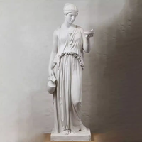 Statues religieuses en marbre grec sculptées à la main pour l'extérieur Grande statue en marbre blanc à vendre grec