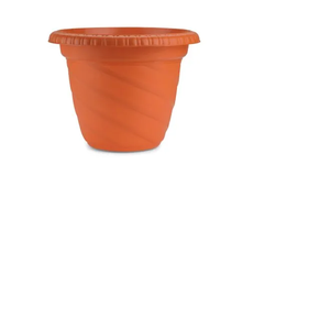 Pot de fleurs en terre cuite Twister 04 No 10 pouces, grand pot en plastique pour l'intérieur, l'extérieur, la maison, le jardin, le balcon - Product Image 6