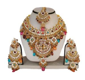 Lightweight Handcrafted Vintage Alloy Quartz Sets New Arrival Necklace Earrings Headpiece Women Engagement Wedding Party Low MOQ - Product Image 4