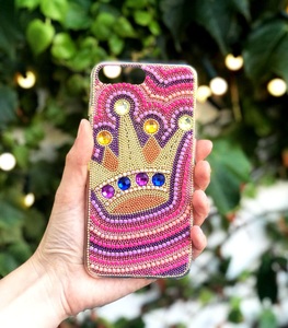 Nueva Funda de Teléfono de Lujo Hecha a Mano con Cuentas de Algodón Bordadas para Mujer - Product Image 1