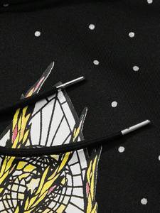 Heavy Cotton Fleece Hoodies <b>for</b> <b>Men</b> <b>Pullover</b> Rhinestone Sparkle Flame Graphic Streetwear Custom Branding Bulk Supply - Product Image 4