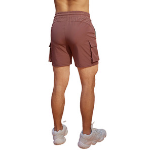 New Men's Quick Dry Cargo Shorts Lightweight Multi-Pocket Gym Workout Athletic Running Shorts Casual Drawstring Summer Short - Product Image 2