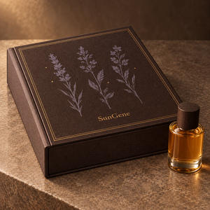 Caja magnética personalizada SunGene Herbarium Folio para set de botellas de perfume botánico - Product Image 4