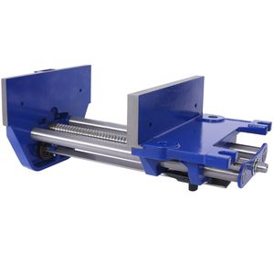 Morsa da banco per falegnameria resistente con ganascia da 9 pollici, azione rapida, leva a sgancio rapido per regolazioni veloci, morsa da banco blu in ghisa - Product Image 6