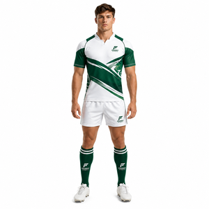 Ensembles de maillots de rugby personnalisés par sublimation pour hommes, durables, à séchage rapide, uniformes d'équipe de rugby respirants, vêtements de sport d'entraînement - Product Image 3