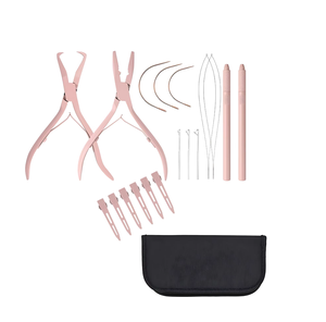 Kit de Herramientas para Extensiones de Cabello MAGMA BEAUTY de Acero Inoxidable de Alta Calidad, Personalizado, con Alicates, Herramienta de Bucle y Clips - Product Image 1