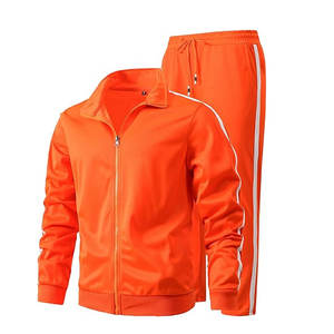 Survêtement de sport décontracté d'hiver pour hommes adultes, avec fermeture éclair, en polaire, pour le football et le soccer, col montant noir, vêtements d'entraînement - Product Image 3