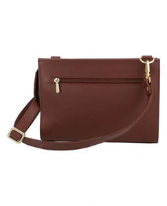 Bolso Bandolera de Alta Calidad para Mujer, Elegante, con Cierre y Correa Fija, de Cuero Genuino Negro, Venta al Por Mayor, Logotipo Personalizado OEM 2026 - Product Image 6