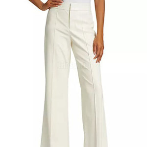 High Quality Summer Streetwear <b>Women</b> Flare Trouser Breathable Eco-Friendly Cotton/Polyester Fabric Wholesale - Product Image 4