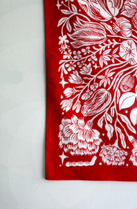 Custom Print Red Cotton <b>Bandana</b> Wholesale Square Paisley Scarf Fashion Head Neck Wrap for Outdoor Travel Festival Sports - Product Image 3