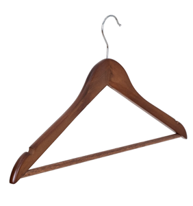 ไม้แขวนเสื้อที่ทำจากไม้สีธรรมชาติเป็นมิตรกับสิ่งแวดล้อม - Product Image 6