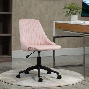 Sedia da Ufficio Girevole in Velluto con Schienale Medio, Design a Conchiglia, Ergonomica e Confortevole, con Poggiatesta Regolabile, Sedia Direzionale per Casa e Ufficio - Product Image 2