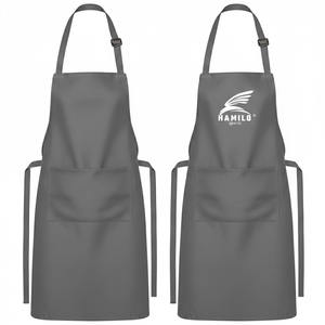 Tablier de charpentier réglable en coton robuste avec sangles croisées et sac à outils, couleur personnalisable, uniforme de travail pour le personnel de restaurant et de bar - Product Image 4