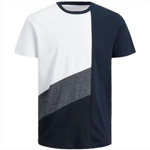 T-shirts pour hommes 100% coton, décontractés, à manches courtes, col rond, coupe ample, couleur unie, design uni. - Product Image 1