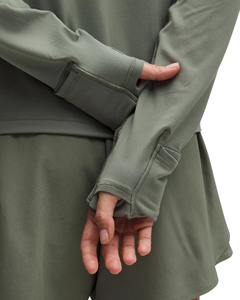 Ladies Streamlined Body Fit Breathable Yoga <b>Jacket</b> Full Zip Stand Collar Thumbholes Four-Way Stretch Running Coat Gym Top - Product Image 6