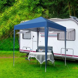 Tenda Pop-up Pratica Blu 2 X 2m, Impermeabile, Design Pieghevole ad Angolo Retto - Product Image 5