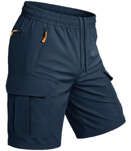 Shorts cargo pour hommes, 8 pouces, à poches frontales, séchage rapide, légers, respirants, pour le sport, la pêche, le travail, formels, 5 poches, personnalisables OEM - Product Image 3