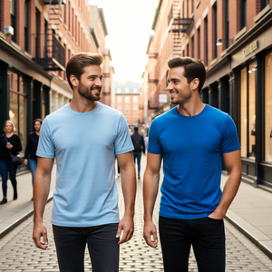 Camiseta Casual Premium para Hombre, 100% Algodón, 210 g/m², Cuello Redondo, Estilo Jersey, Lavada, Color Sólido, Manga Corta, Ecológica, de Secado Rápido y Transpirable - Product Image 3