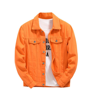Classic Look Mens Denim Jacket Minimalist Design Soft Breathable Cotton Fabric Elegant Casual Fashionable Outerwear Denim Jacket - Product Image 1