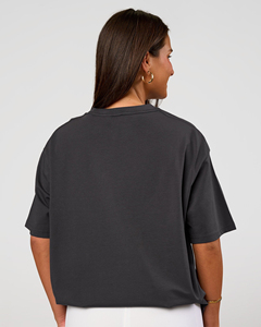T-shirt ample à col rond et épaules tombantes pour femme, écologique, respirant, idéal pour le sport en été - Product Image 2